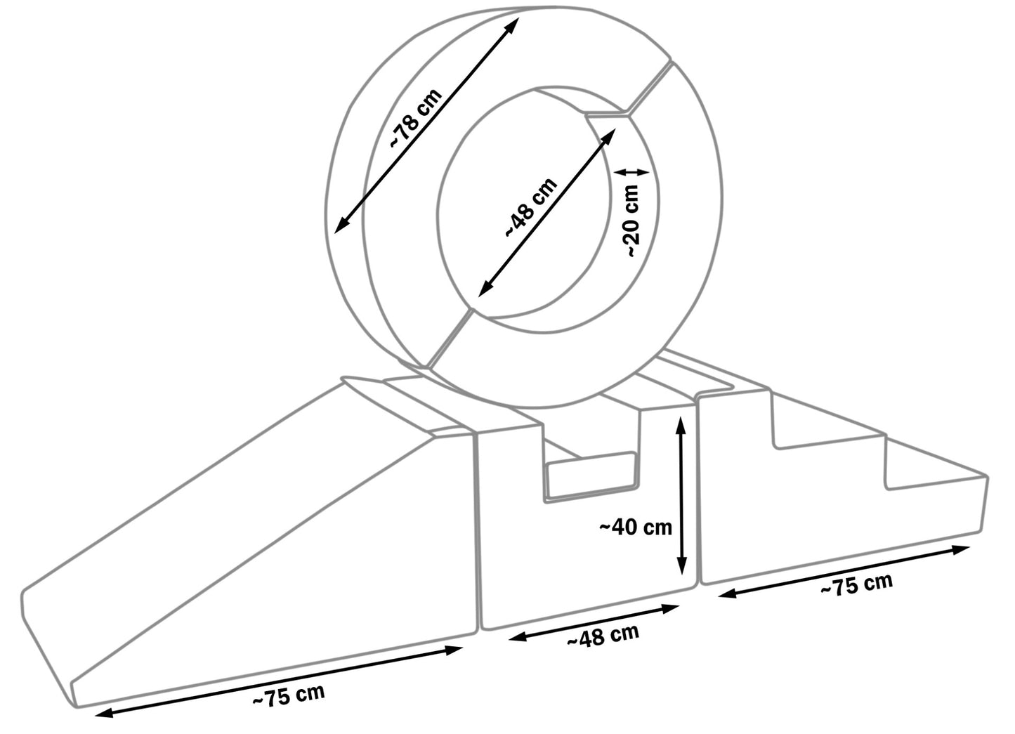 Hoop, Cube, Step & Slide Set, Replacement Covers
