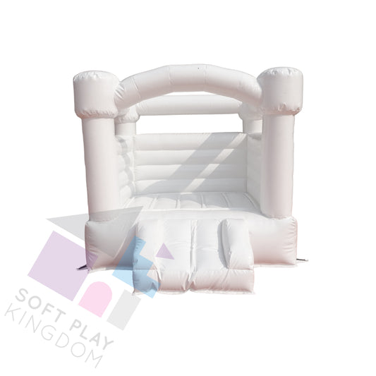Mini Curved Arch Bounce House with Slide, 6.6x6.6ft