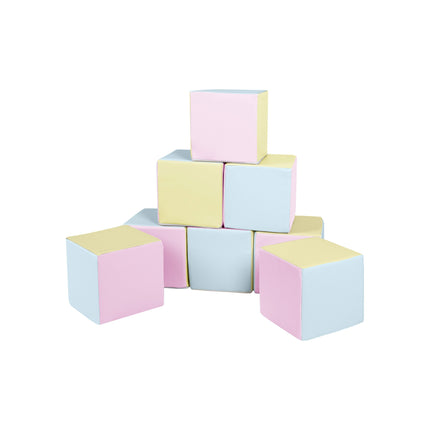 Soft Play Cubes (28cm Blocks), Pastel Trio