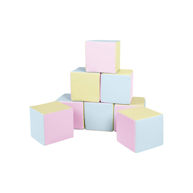 Soft Play Cubes (28cm Blocks), Pastel Trio