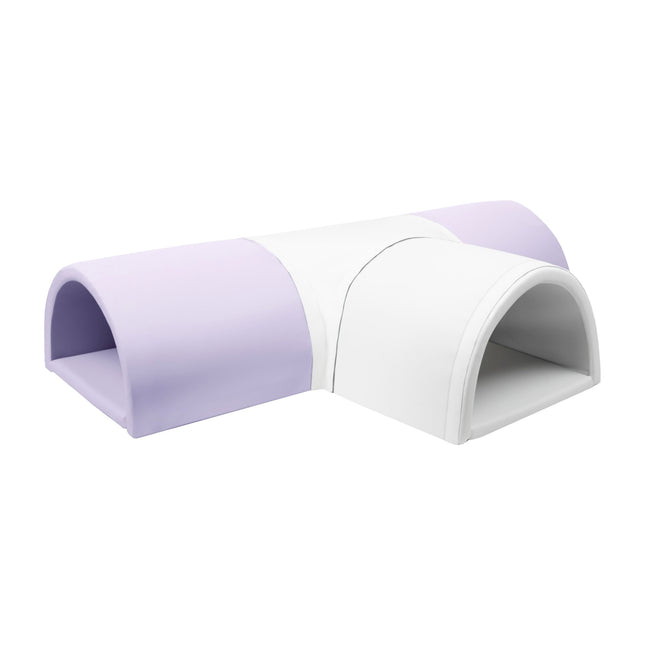 Soft Play T-Shaped Tunnel, 4 Pieces, Lilac