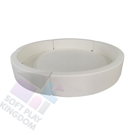 Large Soft Play Round Ball Pit (from 6ft to 10ft), White