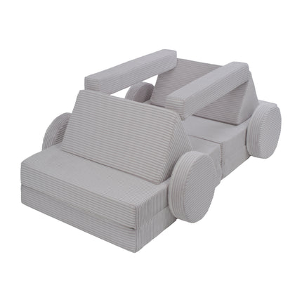 Soft Modular Sofa, Grey, Chunky Corduroy