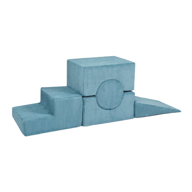 Cylinder 5-Piece Playsystem, Chunky Corduroy Turquoise