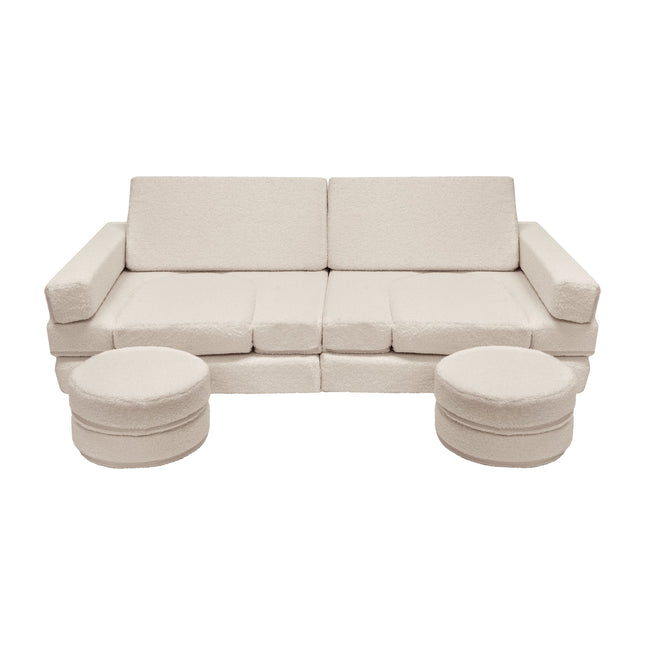 Bouclé Soft Modular Sofa Deluxe, Beige