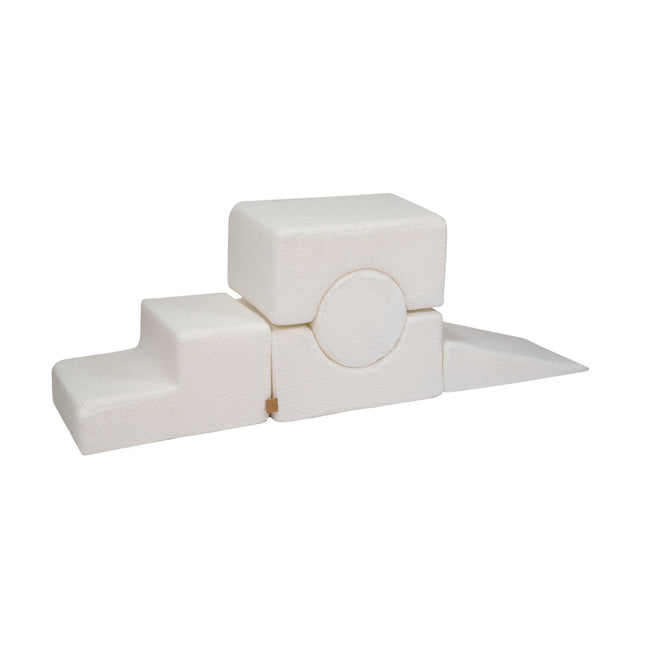Cylinder 5-Piece Playsystem, Bouclé White