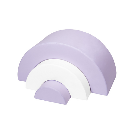 Rainbow Soft Play Set | Lilac & White