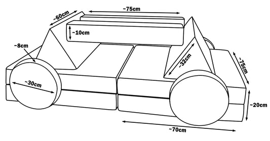 Soft Play Sofa, Replacement Covers