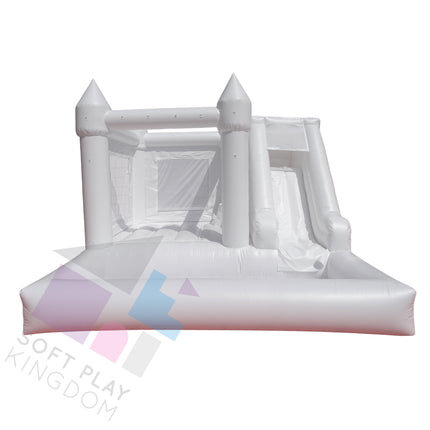 Maxi Turret Top Bounce House with Slide & Ball Pool, 13x13ft