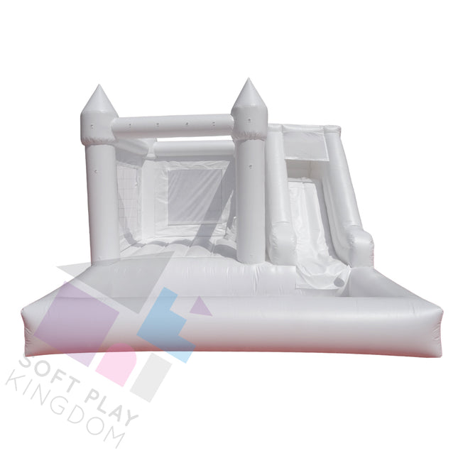 Maxi Turret Top Bounce House with Slide & Ball Pool, 13x13ft