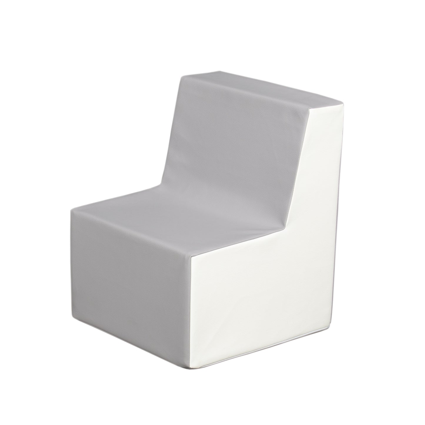 Soft Play Chair, Grey & White