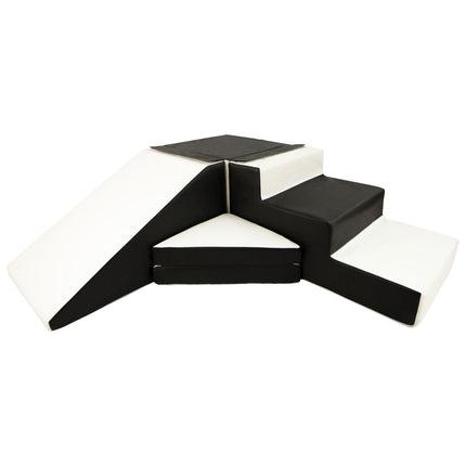 Step & Slide, Black & White