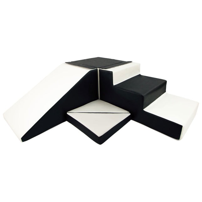 Step & Slide, Black & White