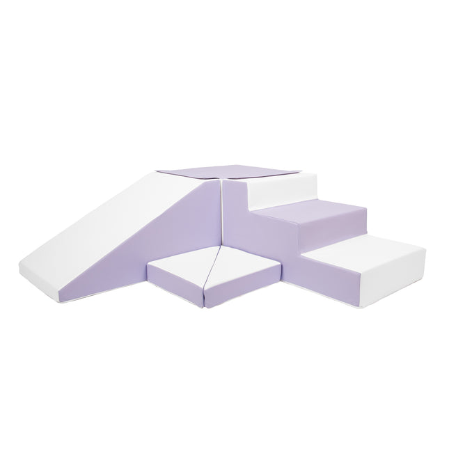 Step & Slide | Lilac & White