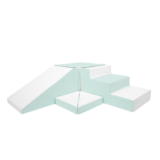 Step & Slide | Pastel Mint & White