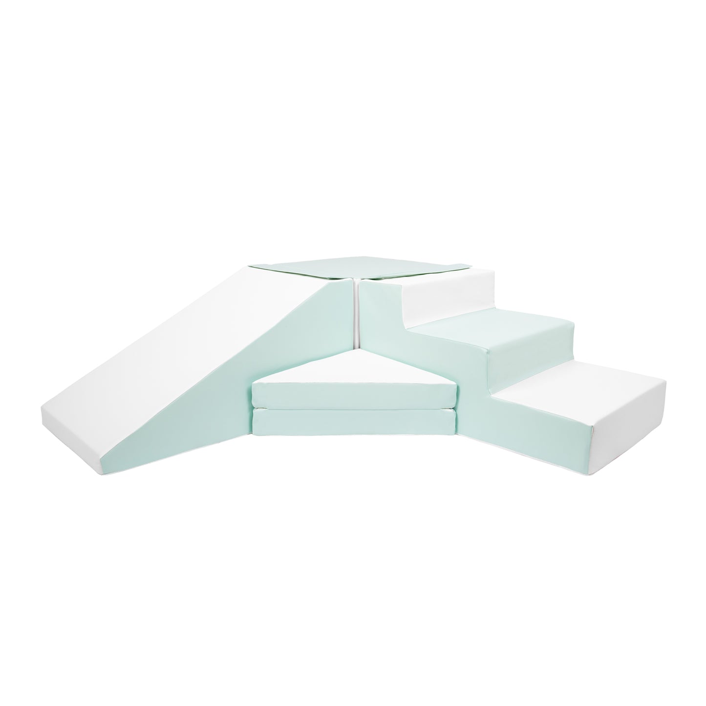 Step & Slide | Pastel Mint & White