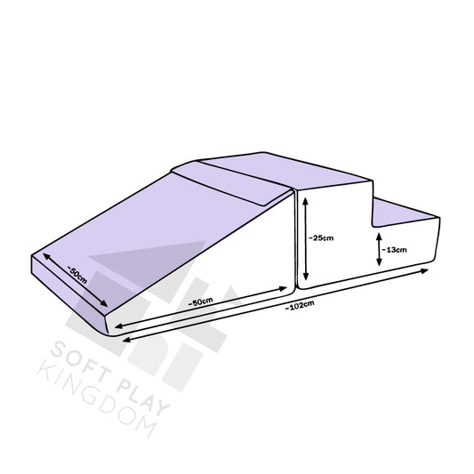 Mini Step & Slide, Lilac & White