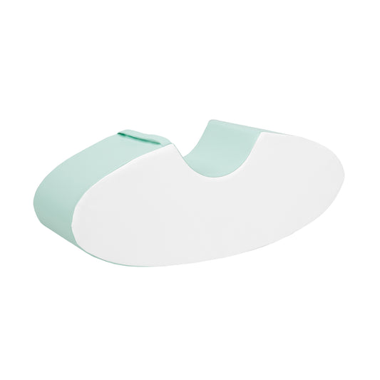 One Seated Rocker, Pastel Mint & White