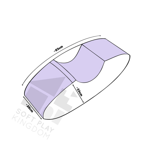 One Seated Rocker, Lilac & White
