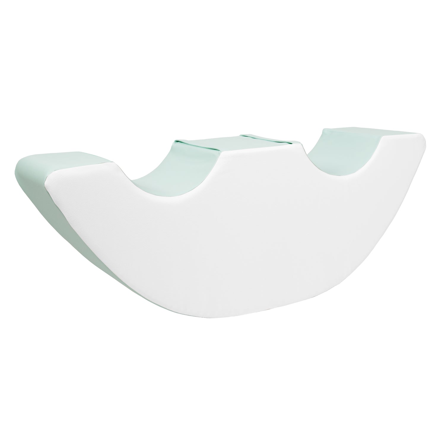 NEW Two Seated Rocker | Pastel Mint & White – Soft Play Kingdom