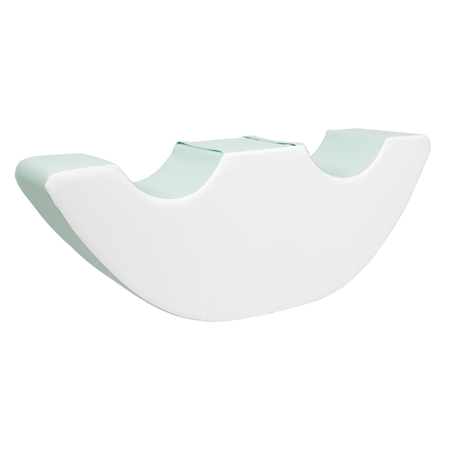 Two Seated Rocker, Pastel Mint & White