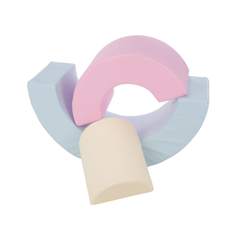 Rainbow Soft Play Set, Pastel Trio
