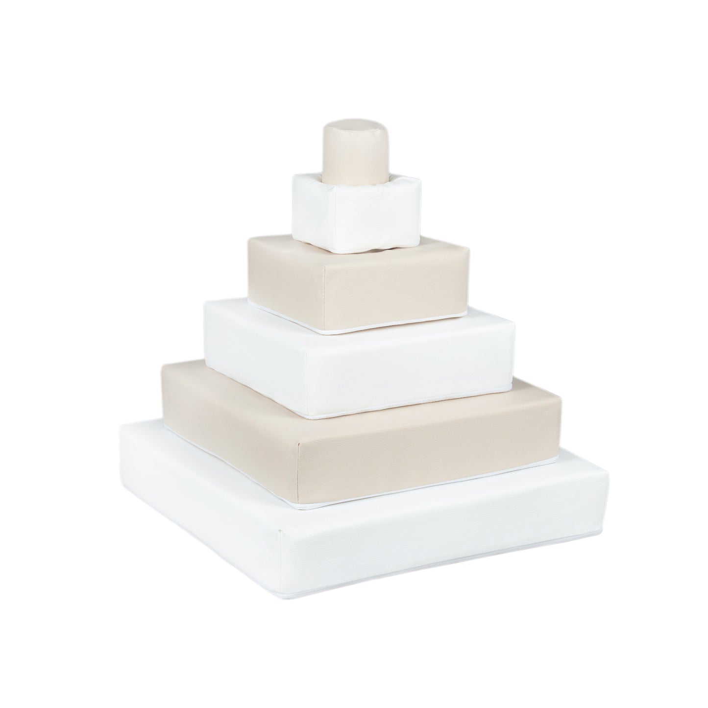 Pyramid Stacking Tower, Beige