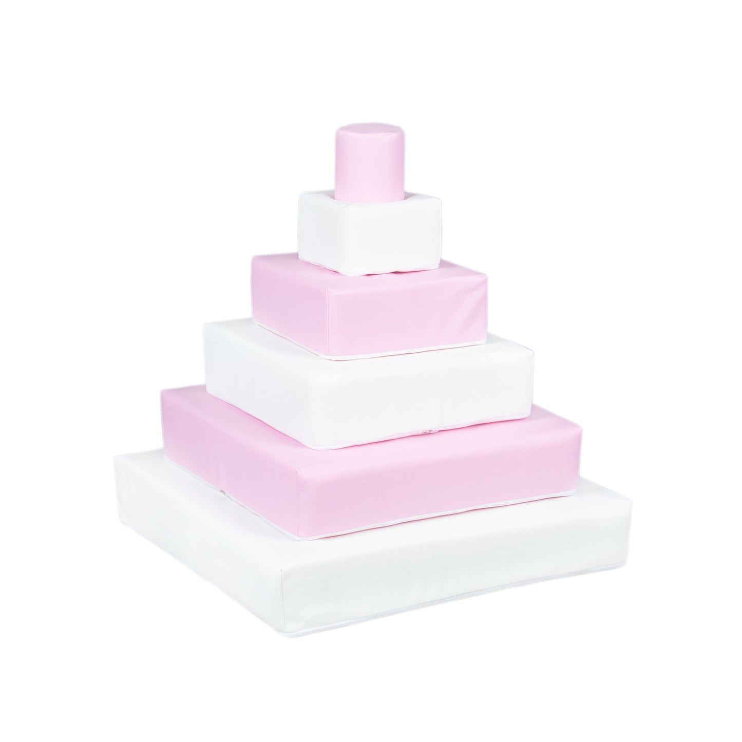 Pyramid Stacking Tower, Pastel Pink