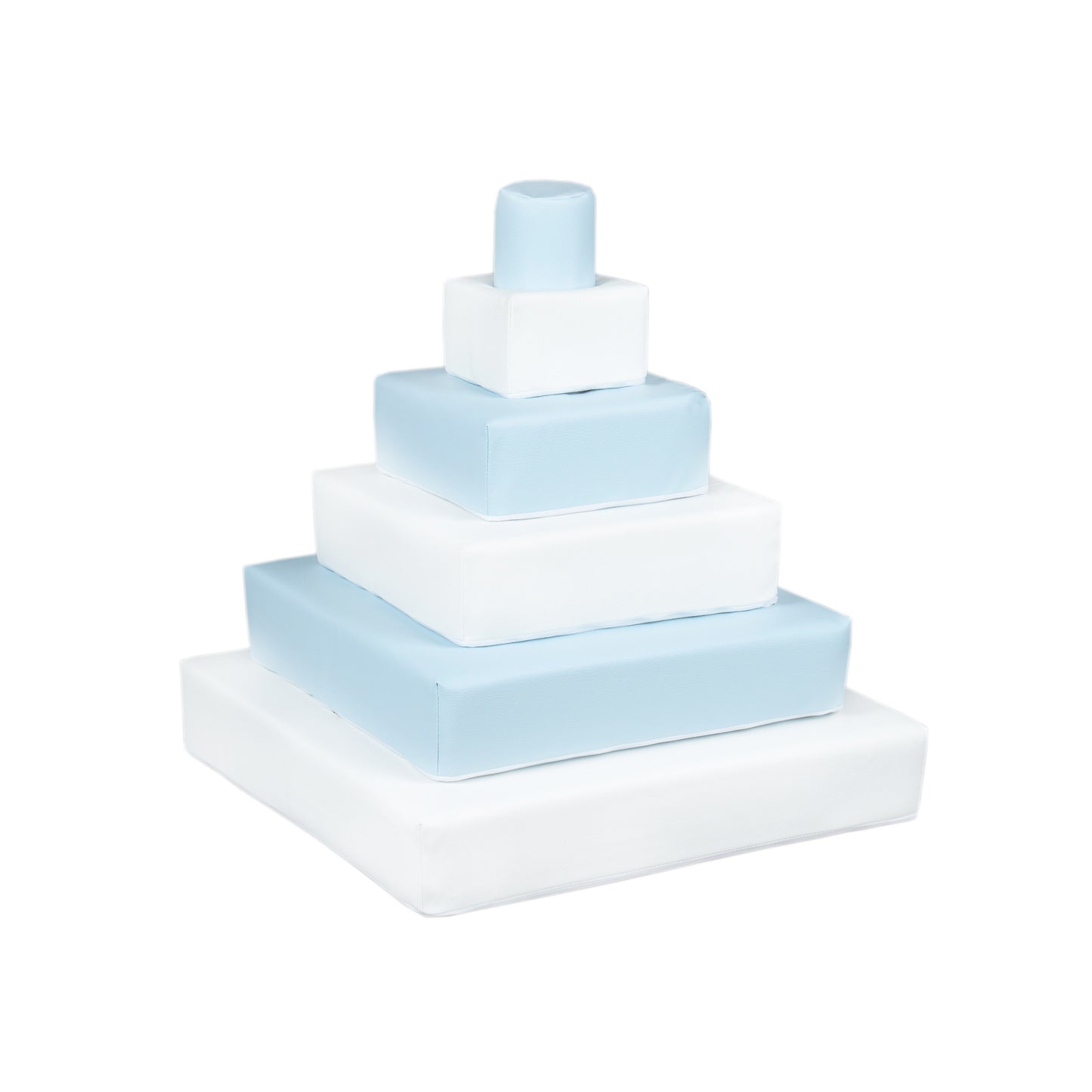 Pyramid Stacking Tower, Pastel Blue