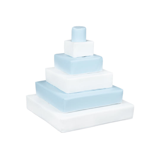 Pyramid Stacking Tower, Pastel Blue