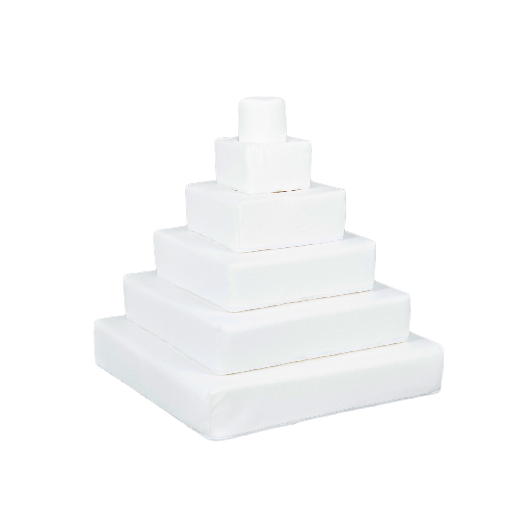 Pyramid Stacking Tower, White – Soft Play Kingdom