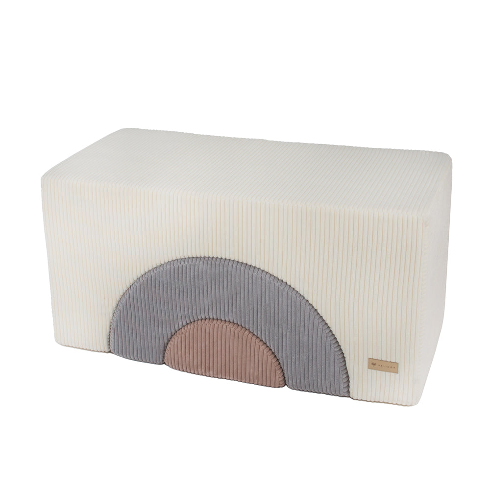 Chunky Corduroy Rainbow Block Set | Cream
