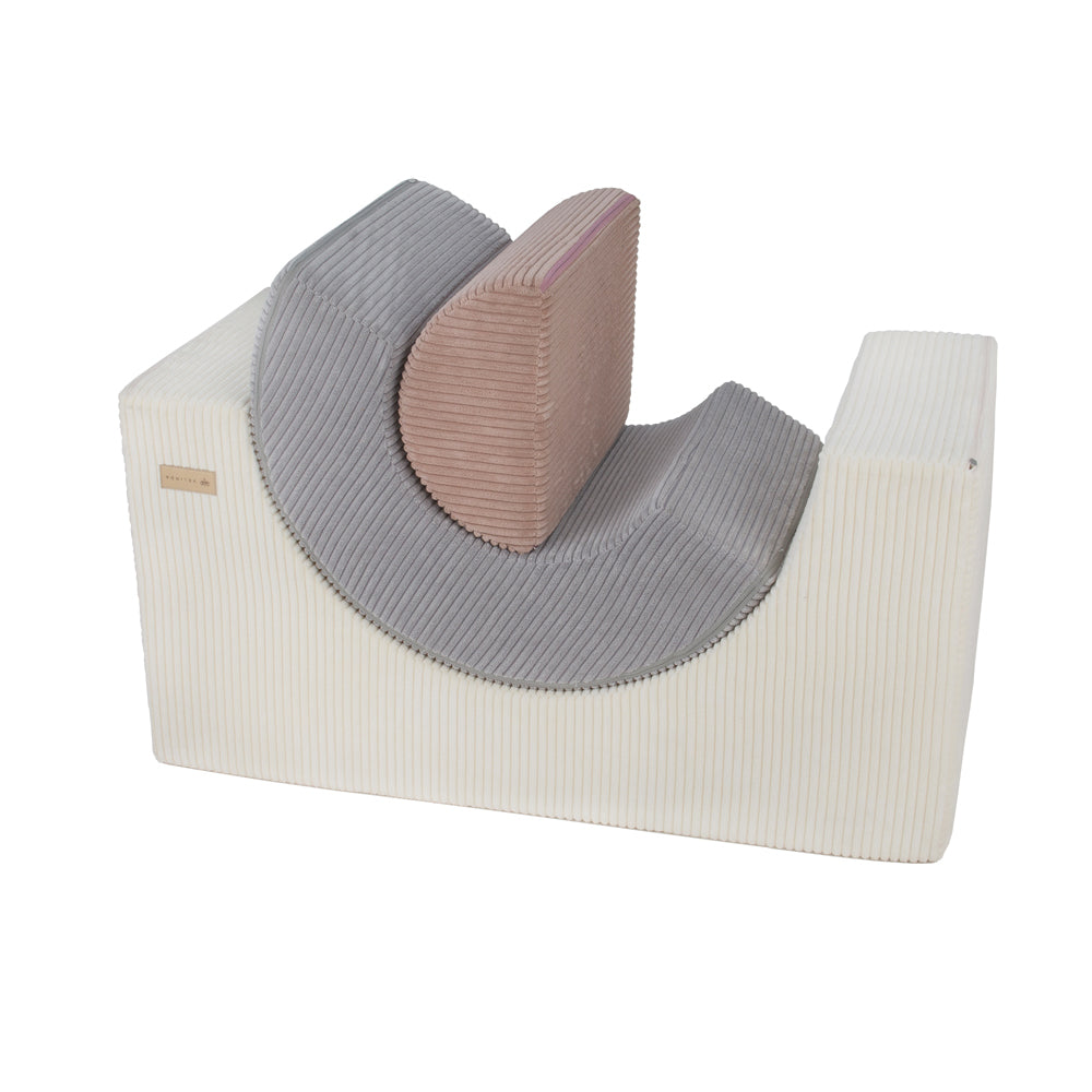 Chunky Corduroy Rainbow Block Set | Cream