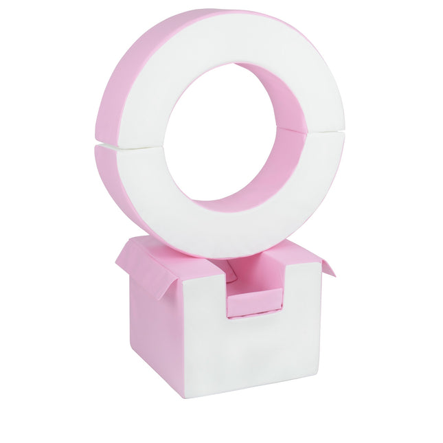 Separate Hoop & Cube (Step & Slide Set Add-On) | Pastel Pink