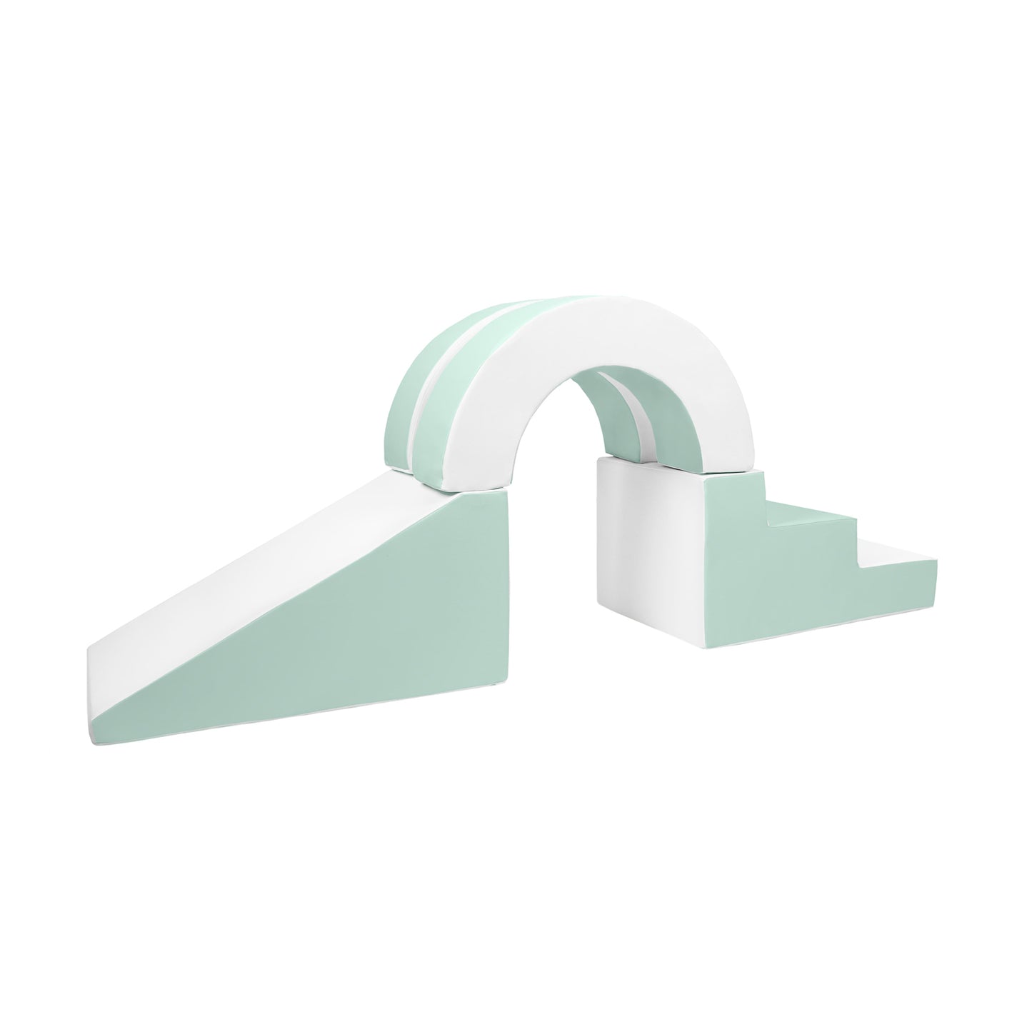 Hoop, Step & Slide Set, Pastel Mint & White