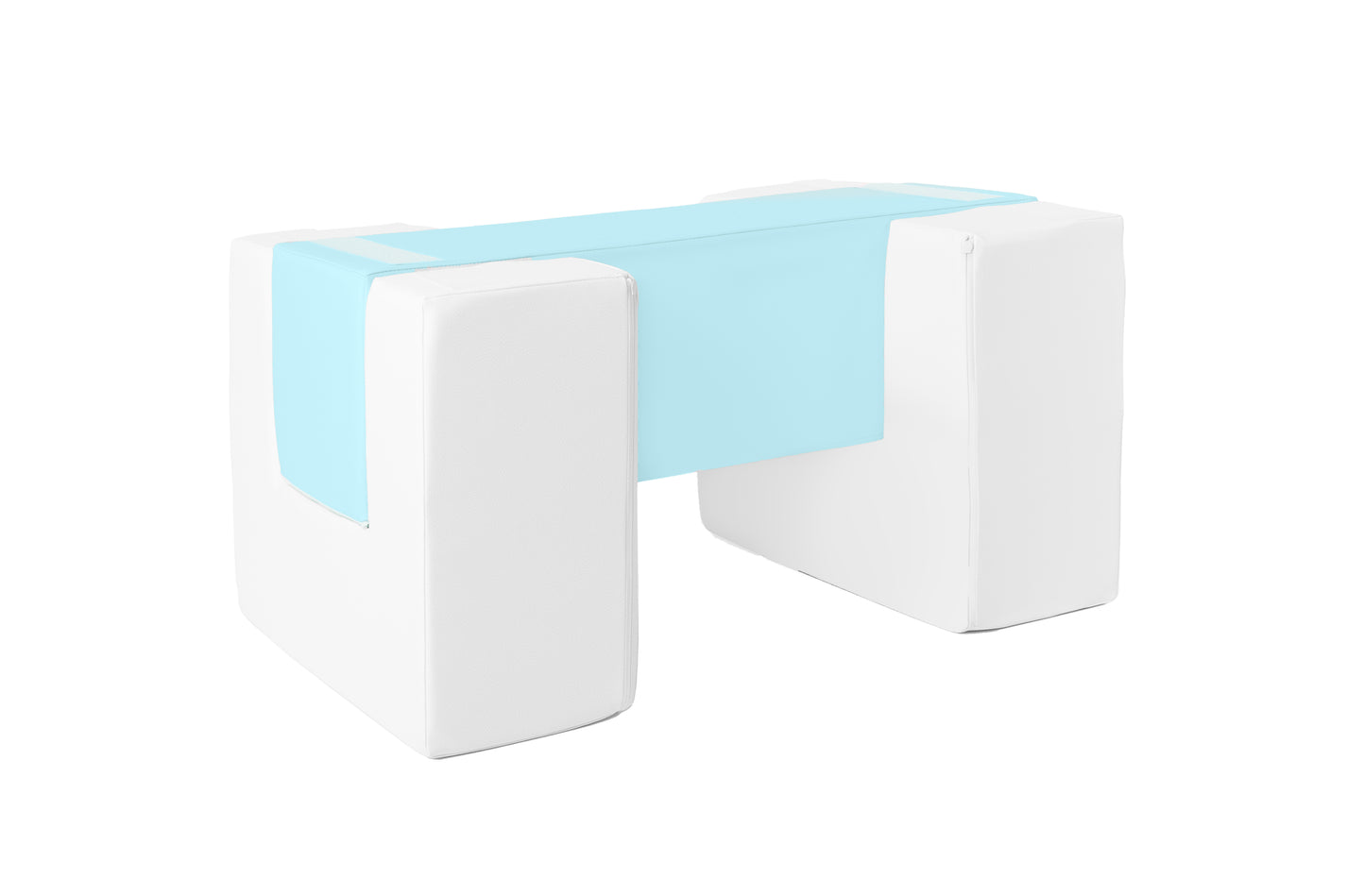 Balance Beam (Step & Slide AddOn), Pastel Blue & White Soft Play Kingdom