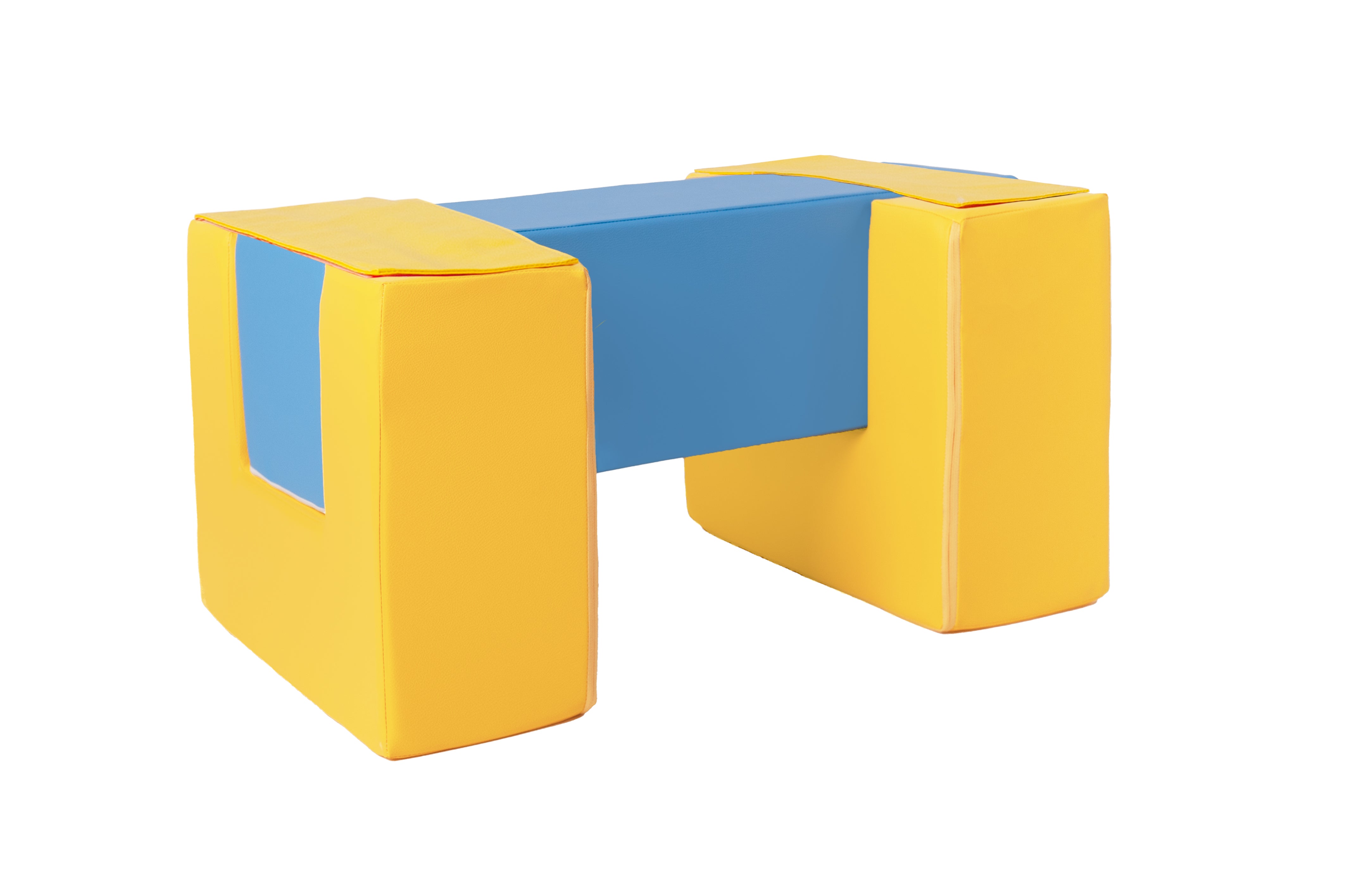 Balance Beam (Step & Slide Add-On), Multi - Blue & Yellow – Soft Play ...
