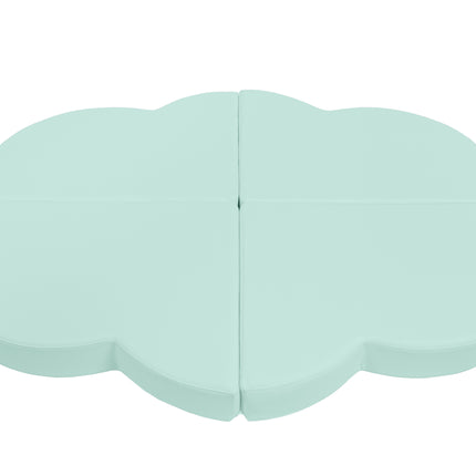 Cloud Climber, Pastel Mint & White