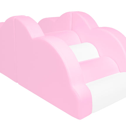 Cloud Climber, Pastel Pink & White