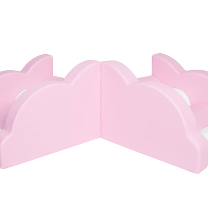 Cloud Climber, Pastel Pink & White