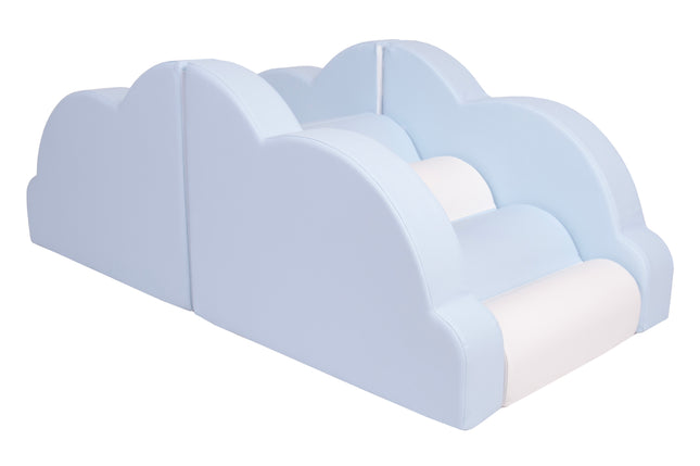 Cloud Climber, Pastel Blue & White