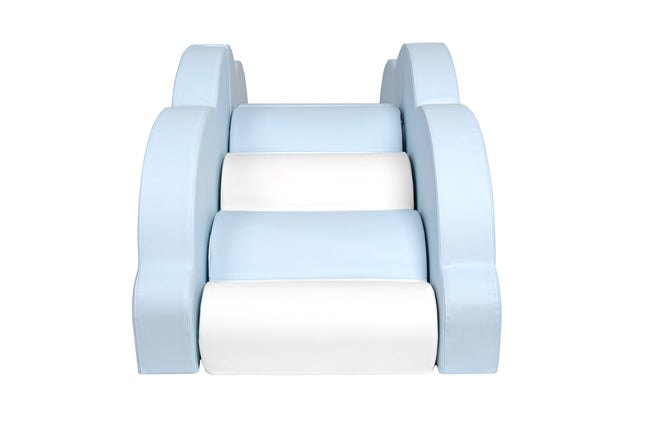 Cloud Climber, Pastel Blue & White