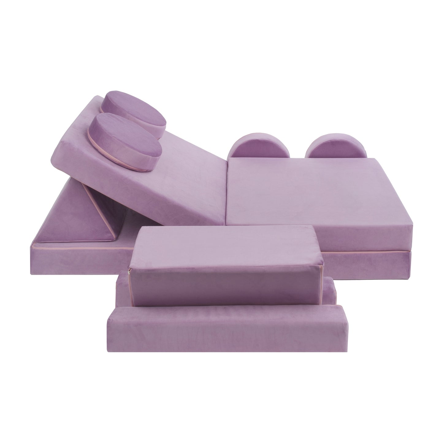 Soft Modular Sofa, Mauve