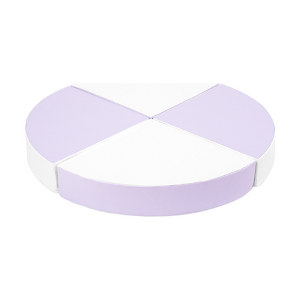 Circle Stacking Blocks, Lilac & White