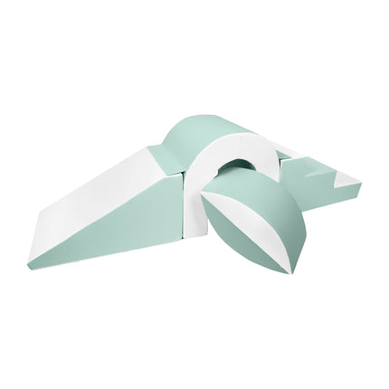 Bridge, Ball, Step & Slide Set, Pastel Mint & White