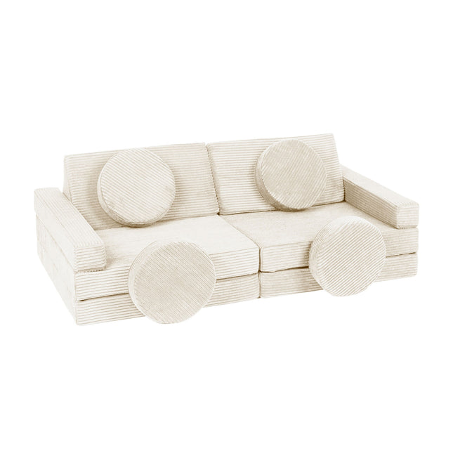 Soft Modular Sofa, Cream, Chunky Corduroy