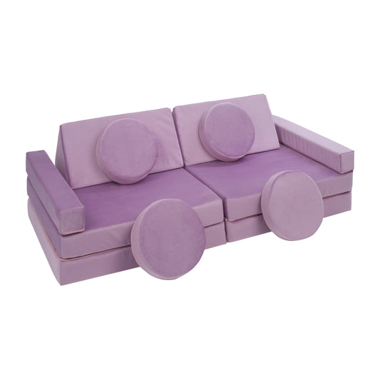 Soft Modular Sofa, Mauve