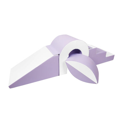 Bridge, Ball, Step & Slide Set, Lilac & White