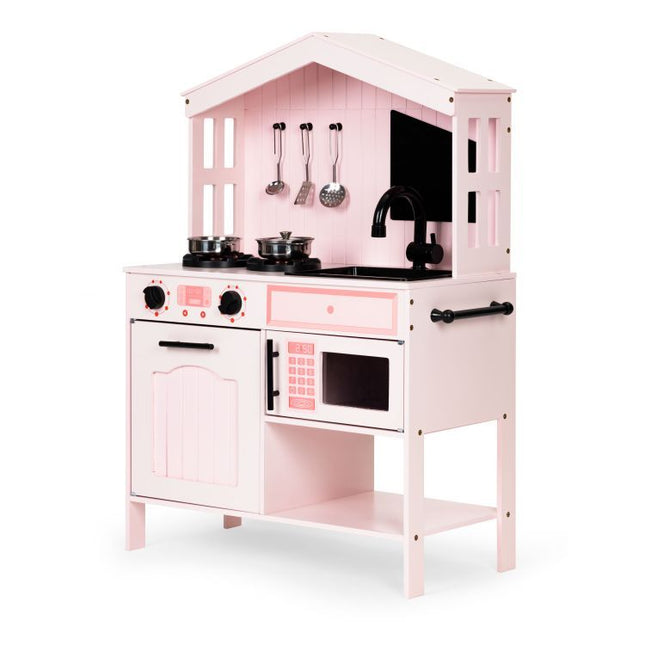 Midi Wooden Play Kitchen, Pastel Pink