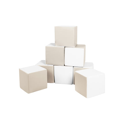 Soft Play Cubes (28cm Blocks), Beige
